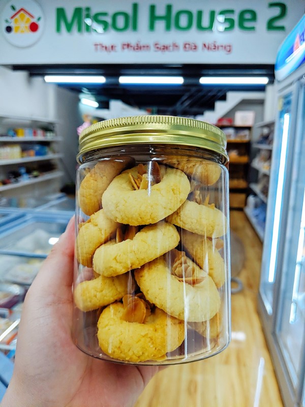Bánh quy dừa hạnh nhân handmade hộp 300gr