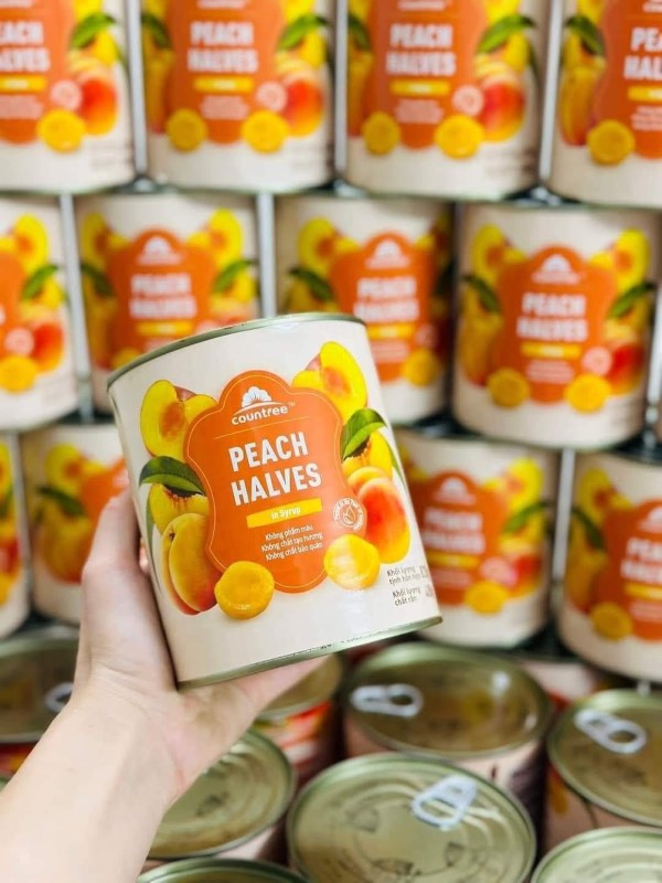 Đào lon Peach Halves (110k/3 lon) - lon