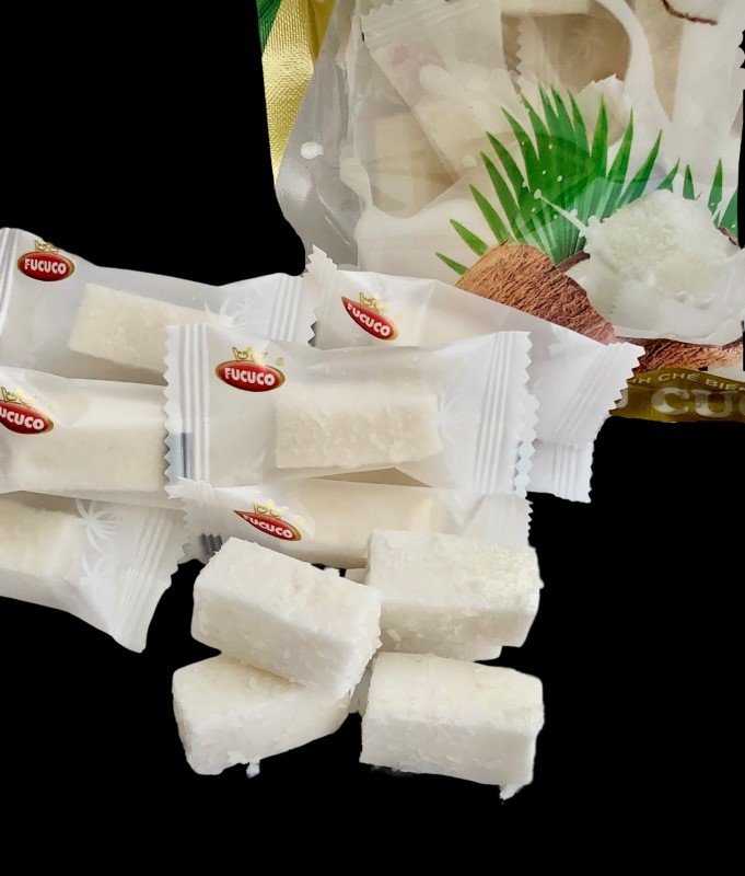 Kẹo dẻo cốt dừa Fucuco - túi 500gr