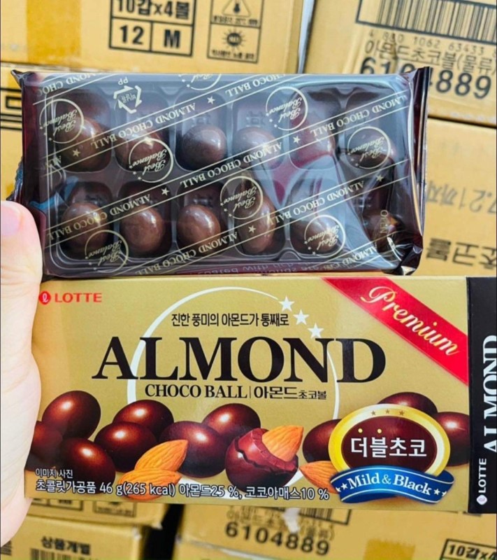 Chocolate ALMOND LOTTE - 46g(12v)